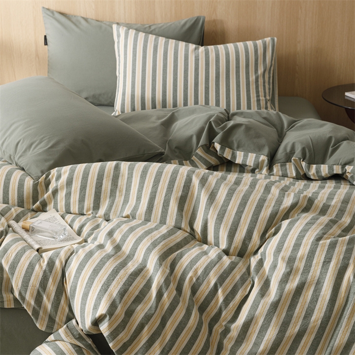 91家纺网 家纺一手货源 找家纺 恬思语2025新款全棉色织水洗棉四件套 梦想家