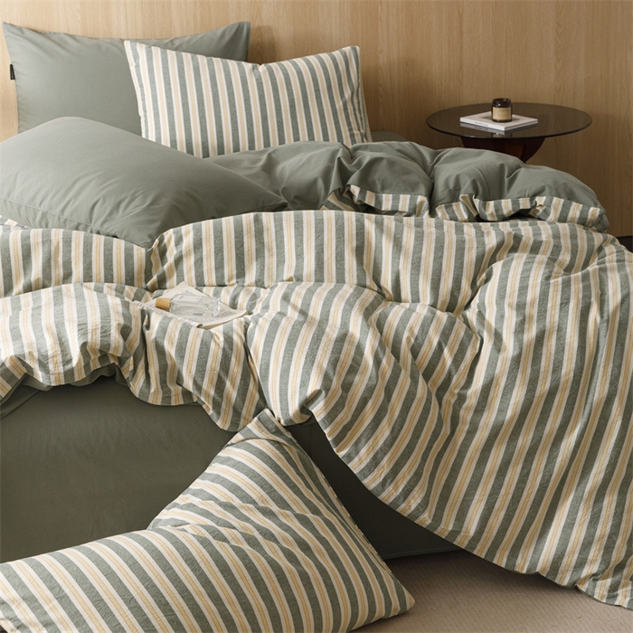 91家纺网 家纺一手货源 找家纺 恬思语2025新款全棉色织水洗棉四件套 梦想家