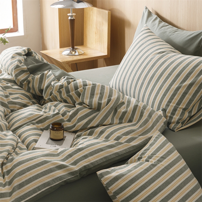 91家纺网 家纺一手货源 找家纺 恬思语2025新款全棉色织水洗棉四件套 梦想家