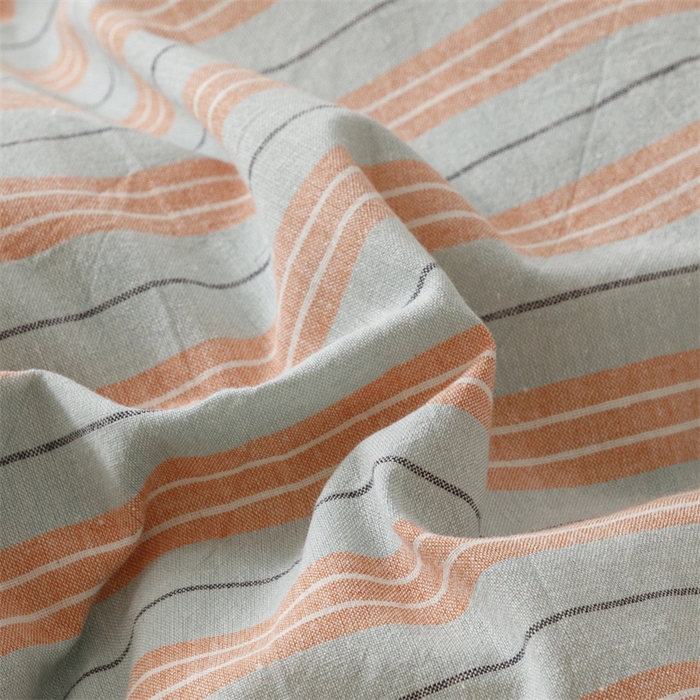 91家纺网 家纺一手货源 找家纺 恬思语2025新款全棉色织水洗棉四件套 絮语桔