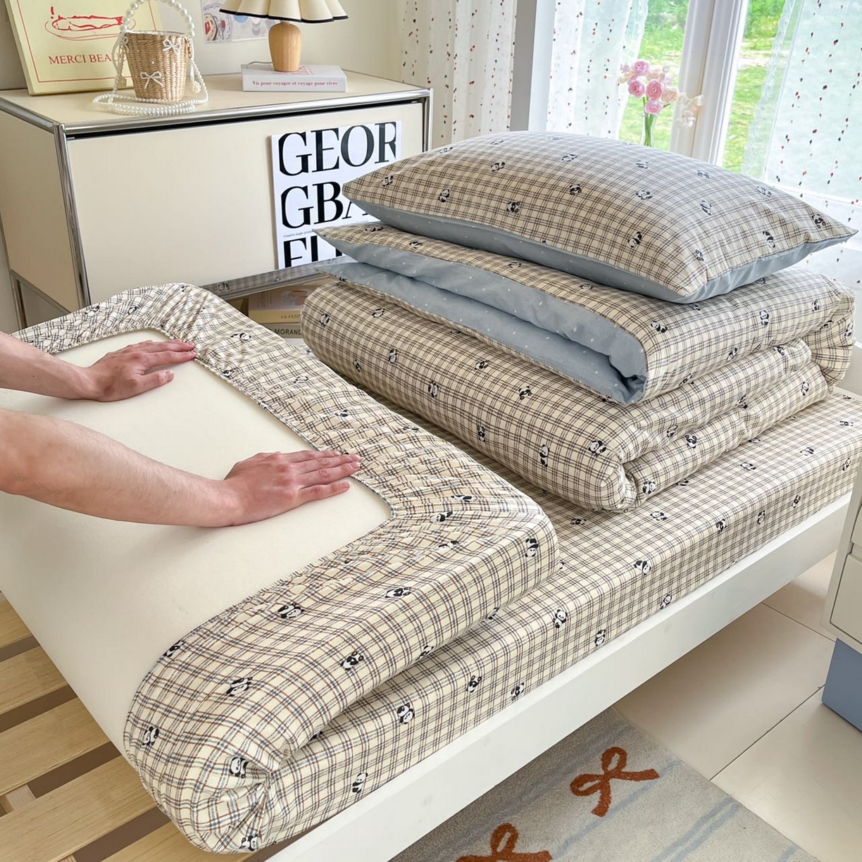 91家纺网 家纺一手货源 找家纺 （总）如约 2025新款学生季12868全棉印花三件套