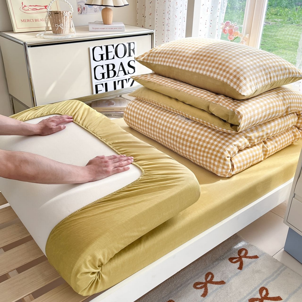 91家纺网 家纺一手货源 找家纺 （总）如约 2025新款学生季12868全棉印花三件套