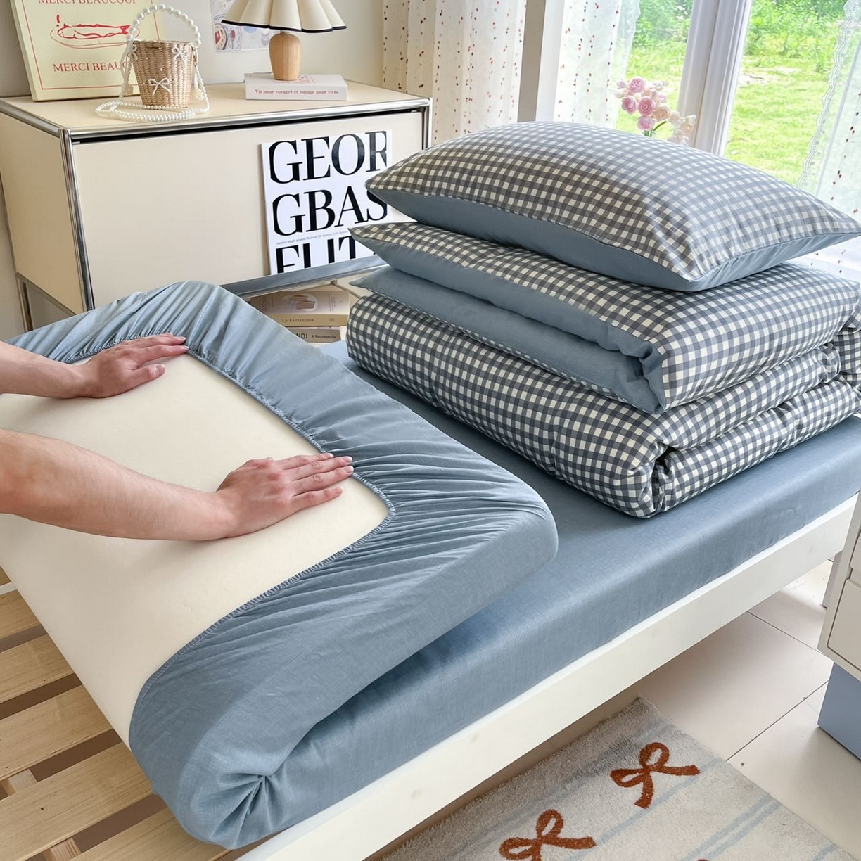 91家纺网 家纺一手货源 找家纺 （总）如约 2025新款学生季12868全棉印花三件套