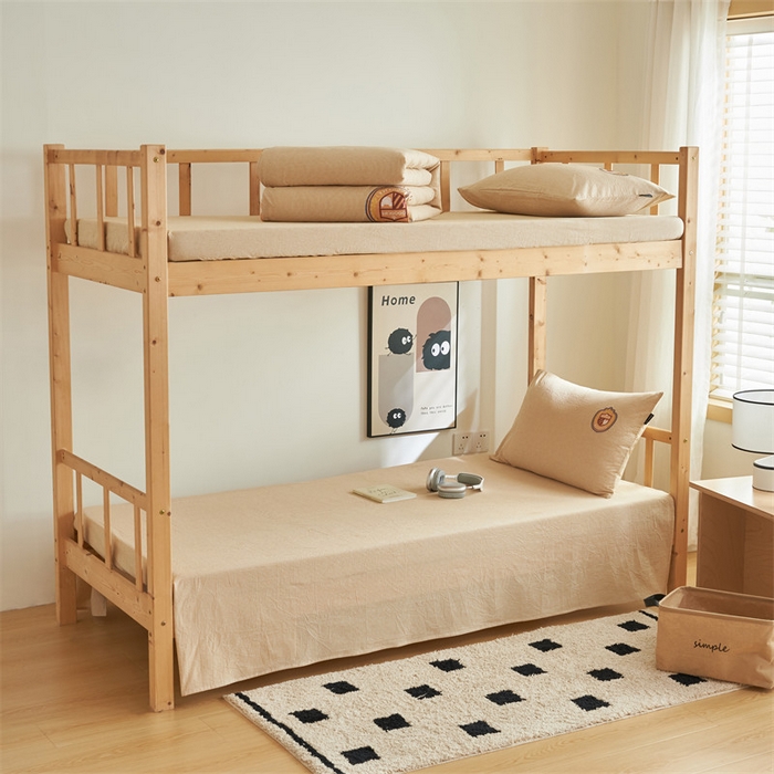 91家纺网 家纺一手货源 找家纺 恬思语2025新款全棉色织贴布绣花学生三件套