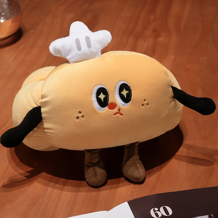 91家纺网 家纺一手货源 找家纺 （总）仟亿莱2025新款趣味牛角包毛毛虫U枕