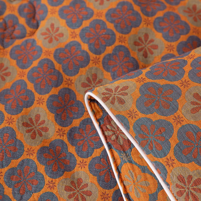 91家纺网 家纺一手货源 找家纺 睡棉坊 2025新款全棉色织提花双层纱春秋被芯冬被 轻奢时代