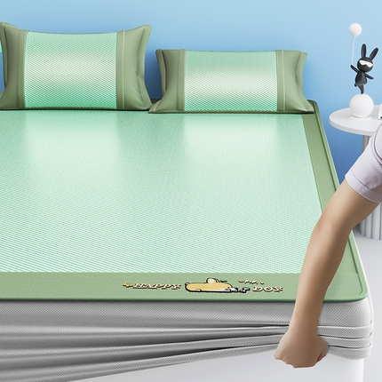 91家纺网 家纺一手货源 找家纺 （总）2025新款斜纹宽柯基凉感冰丝席