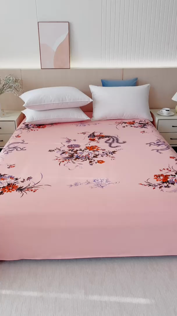 91家纺网 家纺一手货源 找家纺 （总）居美良品 2025新款国民老上海单床单-凤穿牡丹