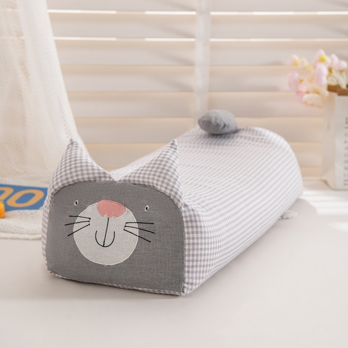 91家纺网 家纺一手货源 找家纺 （总）芯洲 2025新款A类有氧双层纱小猫直播爆款荞麦枕可爱卡通枕头枕芯