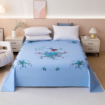 91家纺网 家纺一手货源 找家纺 （总）居美良品 2025新款国民老上海单床单-凤穿牡丹