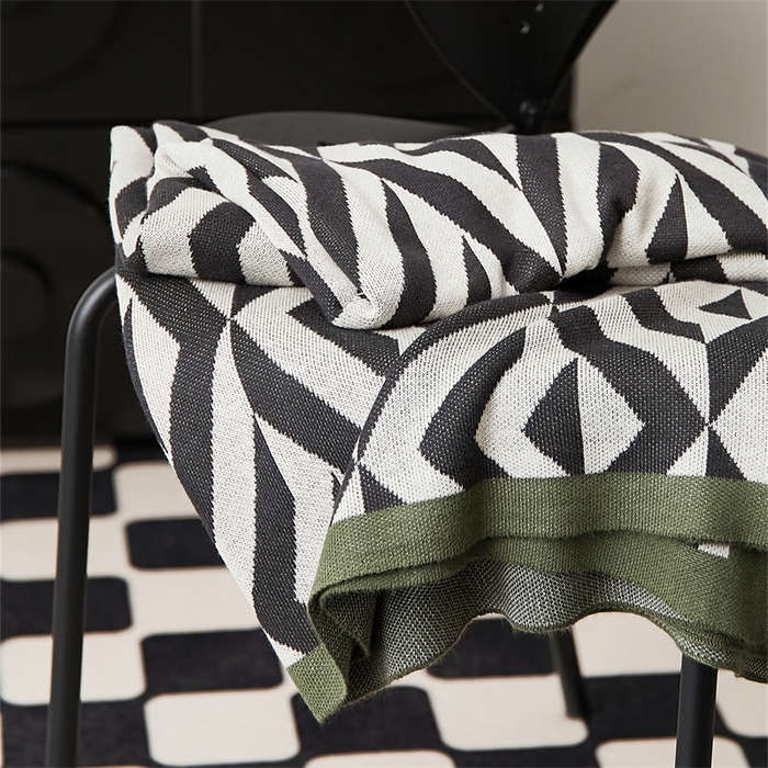 91家纺网 家纺一手货源 找家纺 （总）暖绵绵家纺 2025新款丝光棉毯子-罗文（最低零售价：105元）