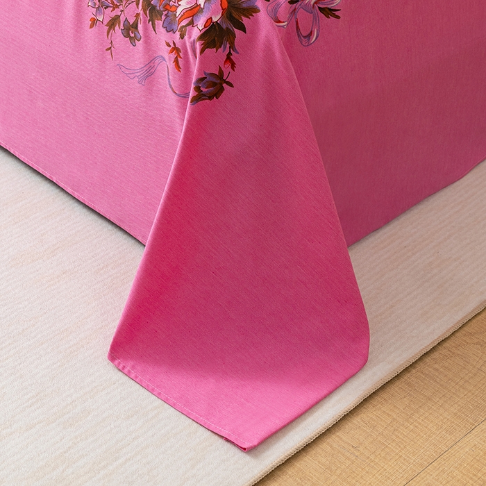 91家纺网 家纺一手货源 找家纺 居美良品 2025新款国民老上海单床单-凤穿牡丹 凤穿牡丹-深粉