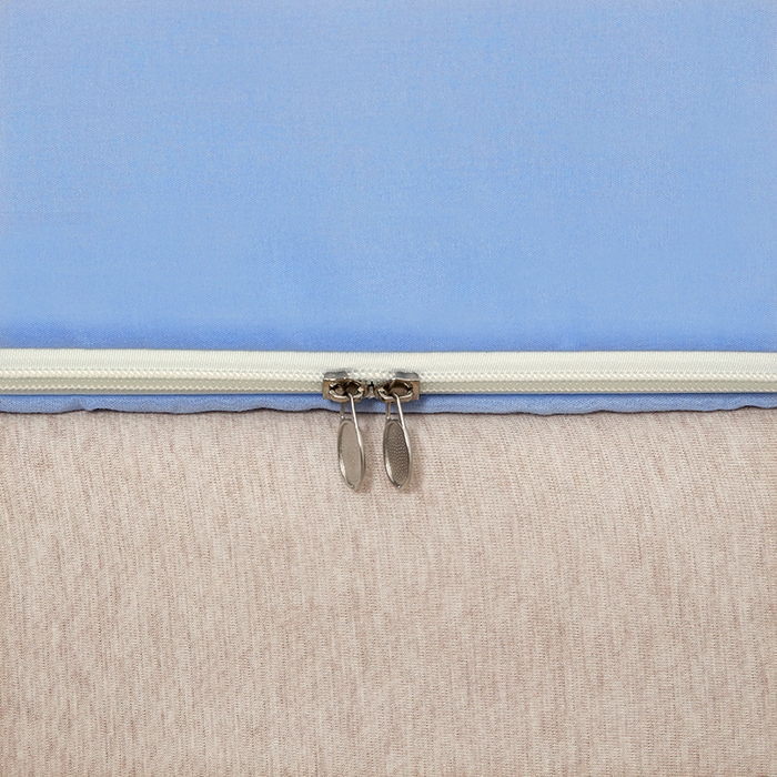 91家纺网 家纺一手货源 找家纺 显高蚊帐 2025春夏新款U门纯色花边款坐床式蚊帐 时尚蓝-花边款