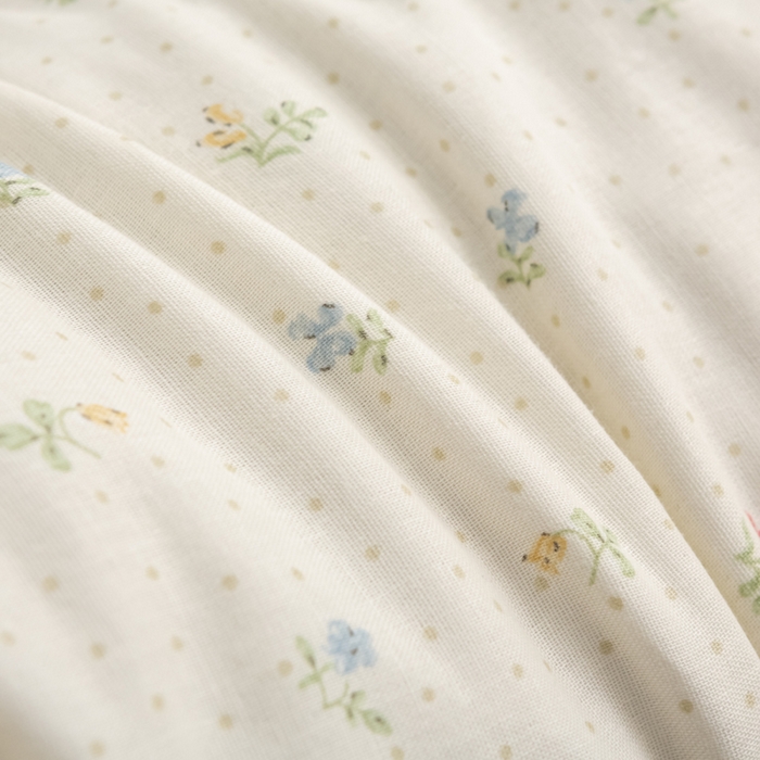 91家纺网 家纺一手货源 找家纺 萌番宝 2025新款小清新全棉纯棉兔耳全荞麦皮壳枕头护颈椎助睡眠硬枕头枕芯 双层纱荞麦枕—忆田园 50x18x10cm/只