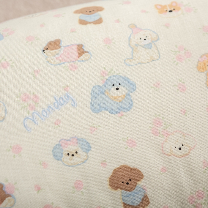 91家纺网 家纺一手货源 找家纺 萌番宝 2025新款小清新全棉纯棉兔耳全荞麦皮壳枕头护颈椎助睡眠硬枕头枕芯 双层纱荞麦枕—萌趣乐园 50x18x10cm/只