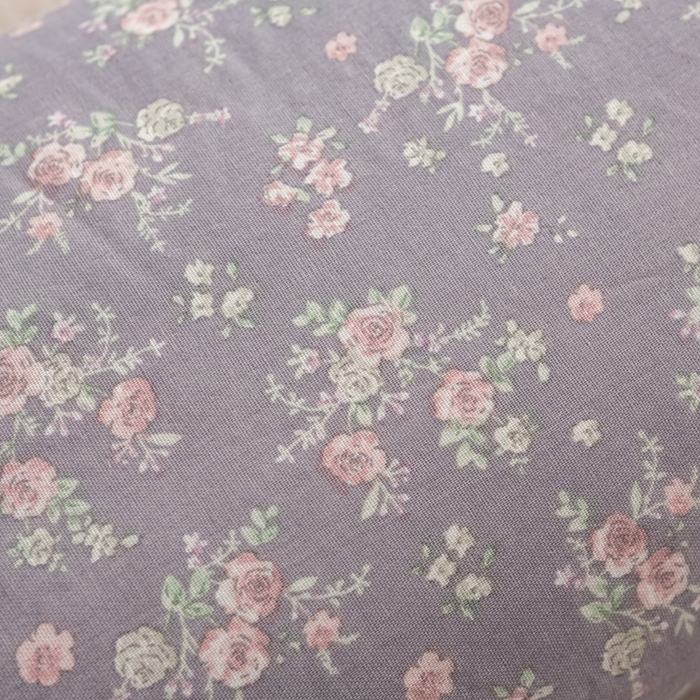 91家纺网 家纺一手货源 找家纺 萌番宝 2025新款小清新全棉纯棉兔耳全荞麦皮壳枕头护颈椎助睡眠硬枕头枕芯 双层纱荞麦枕—紫色雾语 50x18x10cm/只