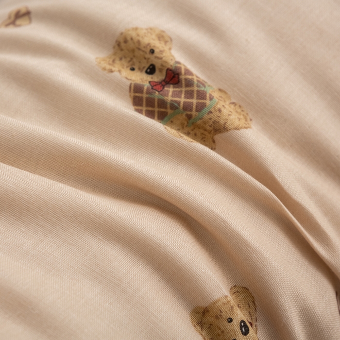 91家纺网 家纺一手货源 找家纺 萌番宝 2025新款小清新全棉纯棉兔耳全荞麦皮壳枕头护颈椎助睡眠硬枕头枕芯 双层纱荞麦枕—巧克力熊 50x18x10cm/只