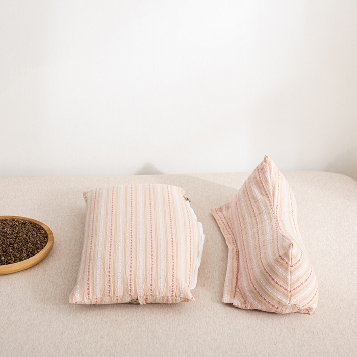 91家纺网 家纺一手货源 找家纺 萌番宝 2025新款荞麦颈椎枕头可拆卸组合枕芯牵引护颈椎疼痛助睡眠成人专用三角枕枕头枕芯 荞麦护颈枕卡其色 35x16cm三角枕+35x20cm方枕二合一