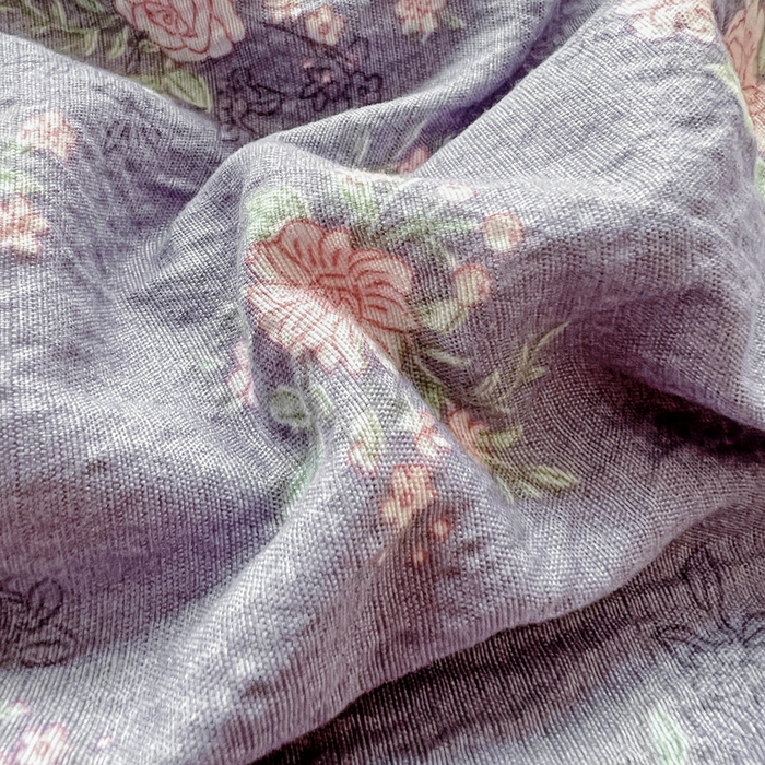 91家纺网 家纺一手货源 找家纺 仟网汇2025新款赫本风花边夏被空调被 豆蔻