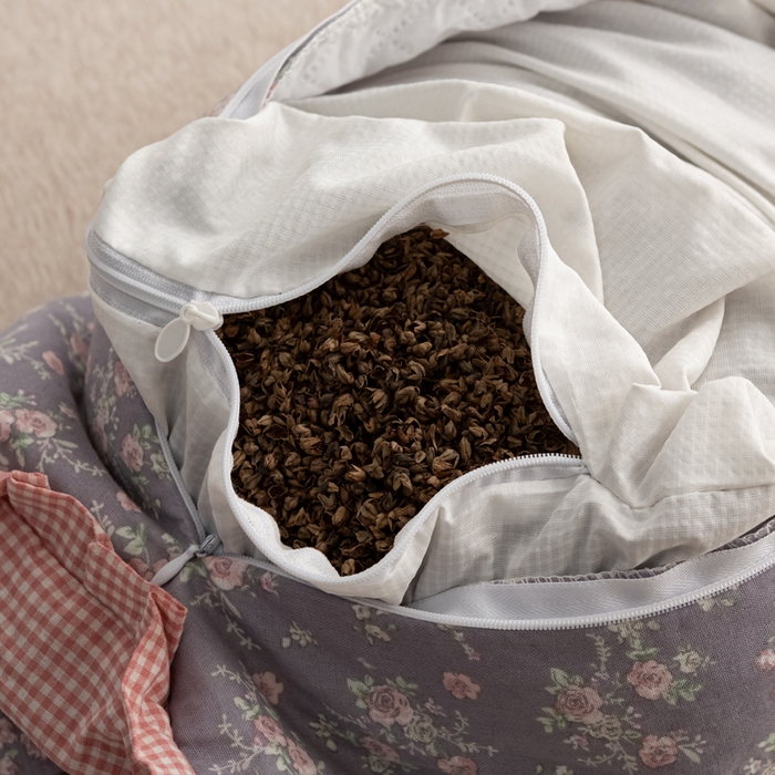 91家纺网 家纺一手货源 找家纺 （总）萌番宝 2025新款小清新全棉纯棉兔耳全荞麦皮壳枕头护颈椎助睡眠硬枕头枕芯