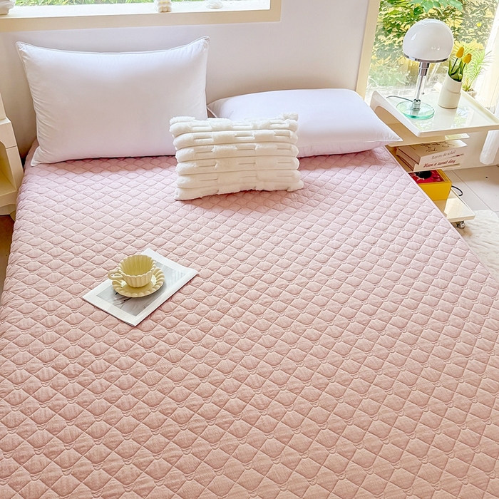 91家纺网 家纺一手货源 找家纺 （总）仟网汇2025新款新款皱皱纱夹棉床笠