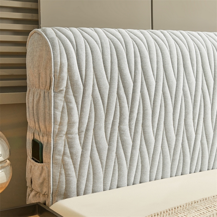 91家纺网 家纺一手货源 找家纺 （总）情恒家纺 2025新款老粗布加厚双面可用全包床头罩