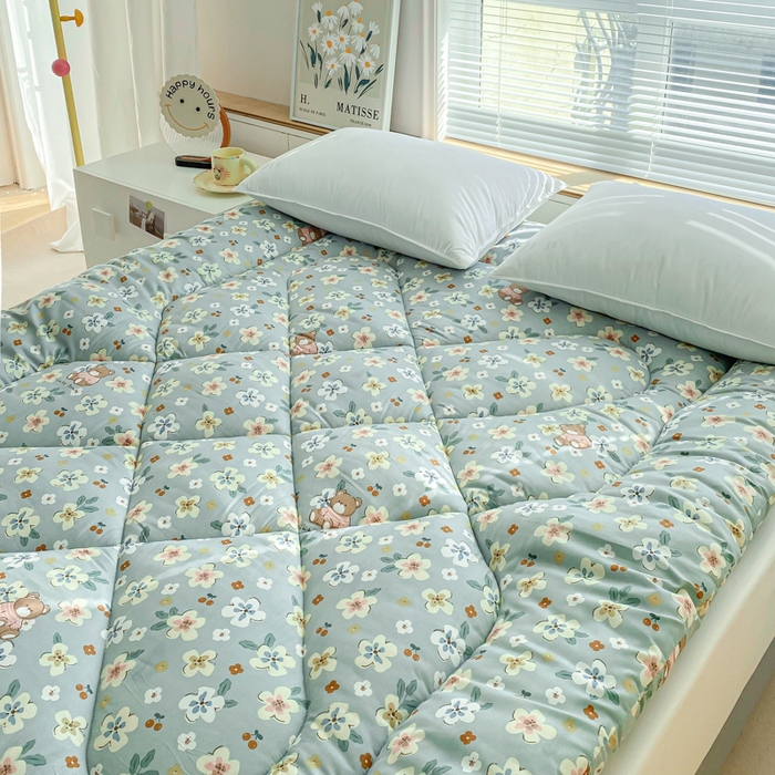 91家纺网 家纺一手货源 找家纺 （总）缦卡琳家纺 2024新款活性生态棉大豆床垫