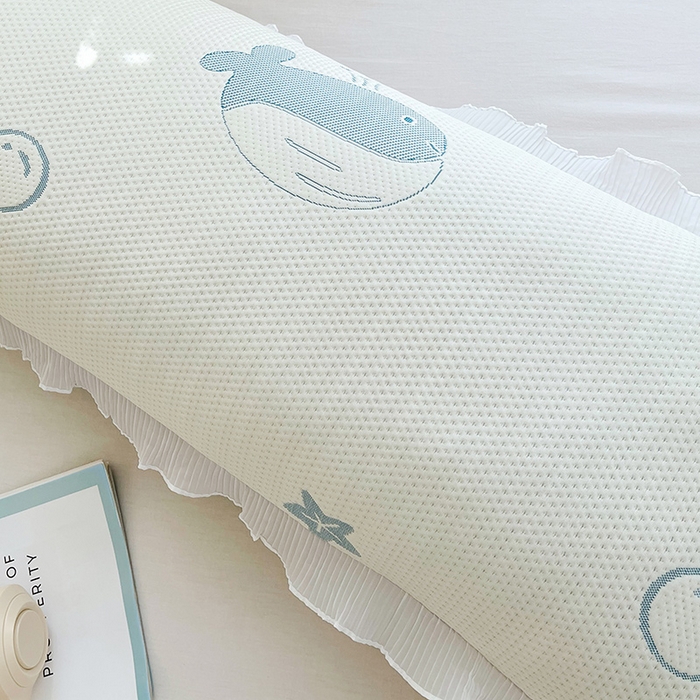 91家纺网 家纺一手货源 找家纺 （总）雨彤家纺 2025新款冰豆豆蕾丝花边双人长枕套单品枕套枕套单件