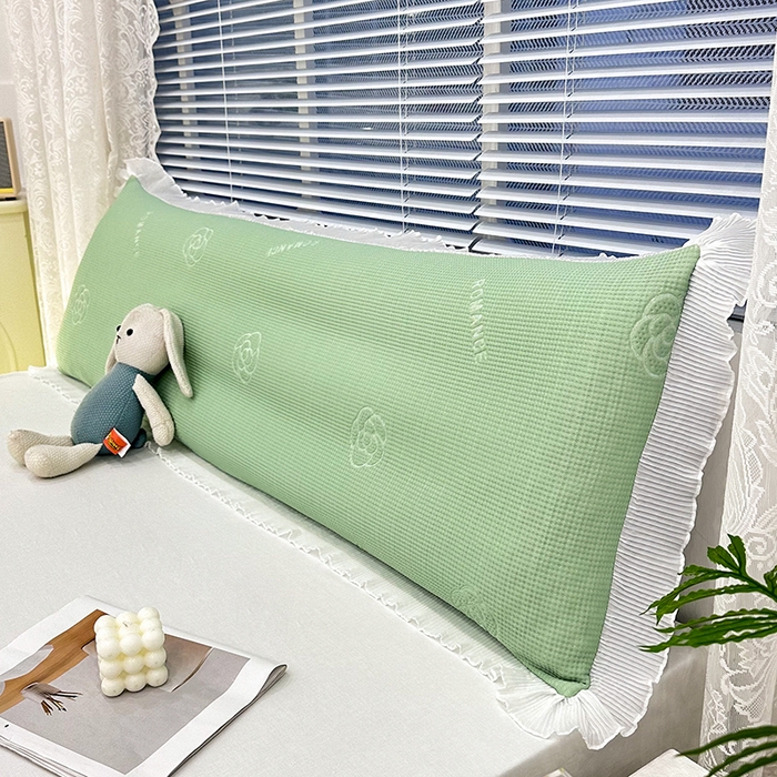 91家纺网 家纺一手货源 找家纺 （总）雨彤家纺 2025新款冰豆豆蕾丝花边双人长枕套单品枕套枕套单件