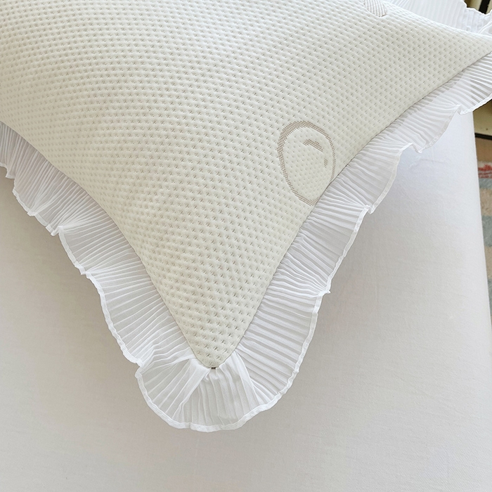 91家纺网 家纺一手货源 找家纺 雨彤家纺 2025新款冰豆豆蕾丝花边双人长枕套单品枕套枕套单件 小鲸鱼-浅咖