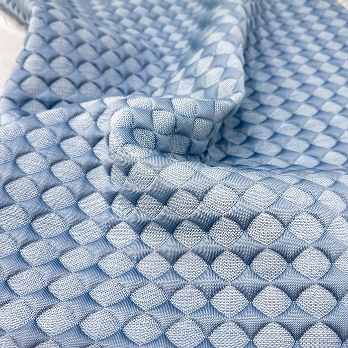 91家纺网 家纺一手货源 找家纺 雨彤家纺 2025新款冰豆豆蕾丝花边双人长枕套单品枕套枕套单件 小菱形-蓝