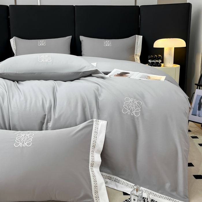 梧桐家居 2025春夏新款全棉13374跑量罗伊儿四件套（退货不退礼盒） 罗伊儿-深灰