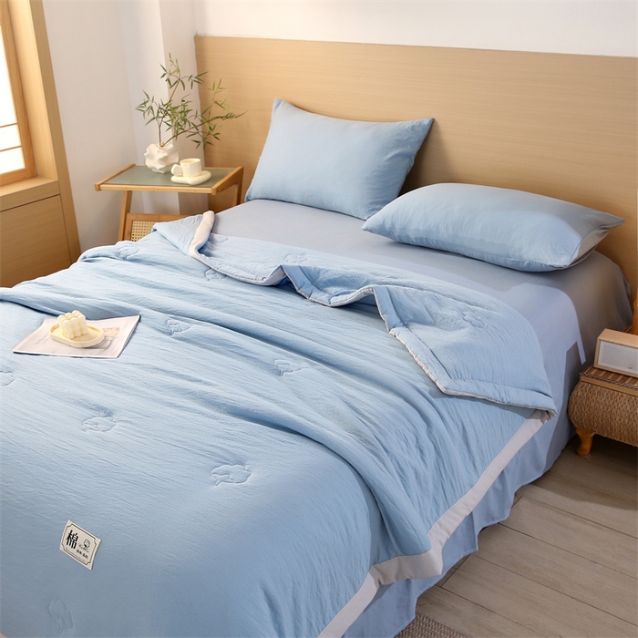 91家纺网 家纺一手货源 找家纺 （总）前程家纺 2025春夏纯色新疆棉花夏被夏凉被空调被