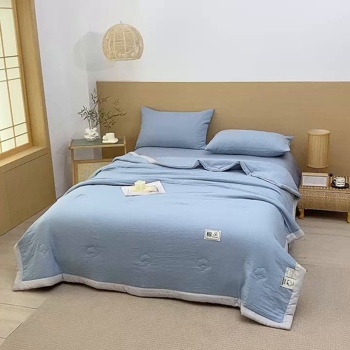 91家纺网 家纺一手货源 找家纺 （总）前程家纺 2025春夏纯色新疆棉花夏被夏凉被空调被