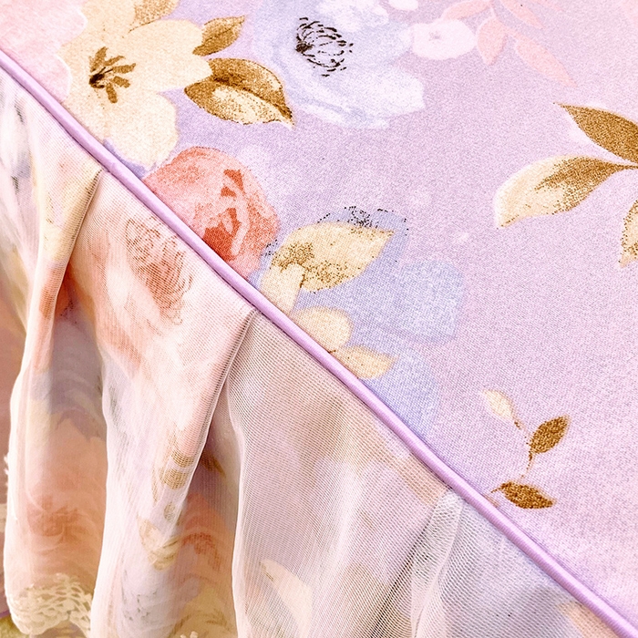 91家纺网 家纺一手货源 找家纺 雨彤家纺 2025新款高克重韩式公主风亲肤斜纹床裙单品床裙床裙单件 漫丁蔷薇-公主风