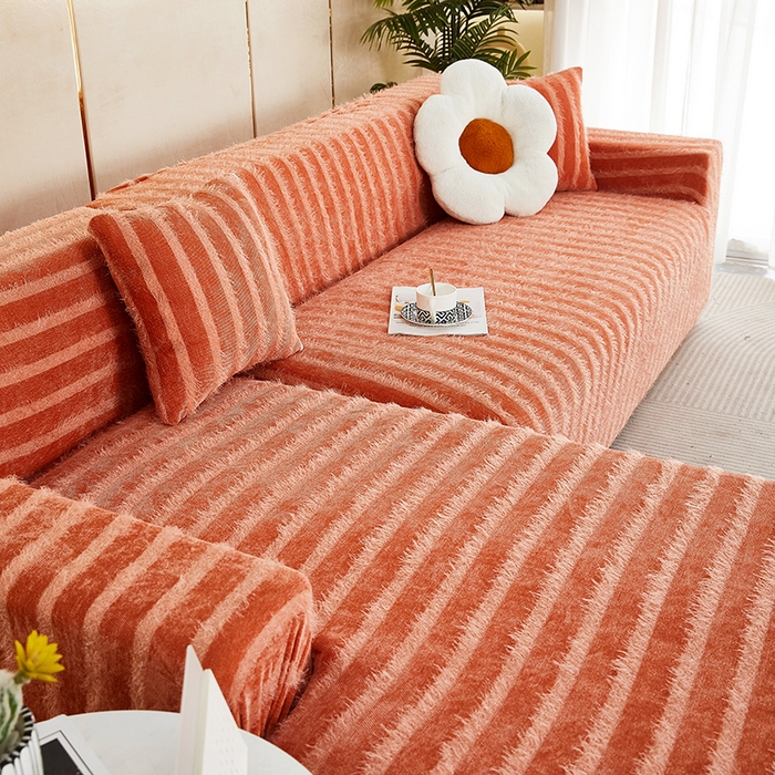 91家纺网 家纺一手货源 找家纺 （总）逐日 2023新款雪尼尔羽毛系列沙发套