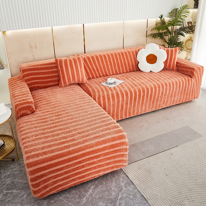 91家纺网 家纺一手货源 找家纺 （总）逐日 2023新款雪尼尔羽毛系列沙发套