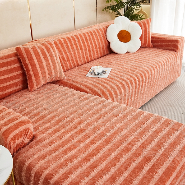 91家纺网 家纺一手货源 找家纺 （总）逐日 2023新款雪尼尔羽毛系列沙发套