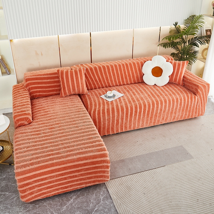 91家纺网 家纺一手货源 找家纺 （总）逐日 2023新款雪尼尔羽毛系列沙发套