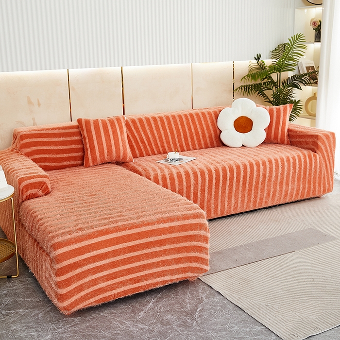 91家纺网 家纺一手货源 找家纺 （总）逐日 2023新款雪尼尔羽毛系列沙发套