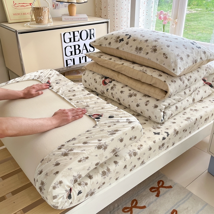 91家纺网 家纺一手货源 找家纺 （总）如约 2025新款学生季12868全棉印花三件套