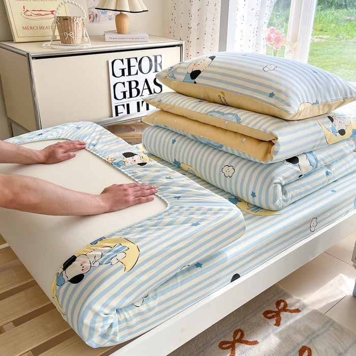 91家纺网 家纺一手货源 找家纺 （总）如约 2025新款学生季12868全棉印花三件套