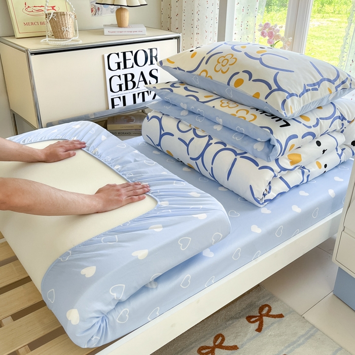 91家纺网 家纺一手货源 找家纺 （总）如约 2025新款学生季12868全棉印花三件套