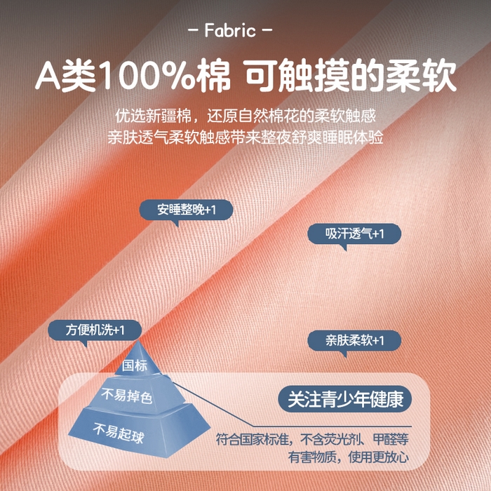 91家纺网 家纺一手货源 找家纺 眠博士 2025新款全棉纯棉40支双拼纯色四件套-学生款 全棉拼色-橘色+杏色