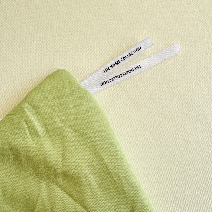 91家纺网 家纺一手货源 找家纺 眠博士 2025新款全棉纯棉40支双拼纯色四件套-学生款 全棉拼色-浅绿+浅黄