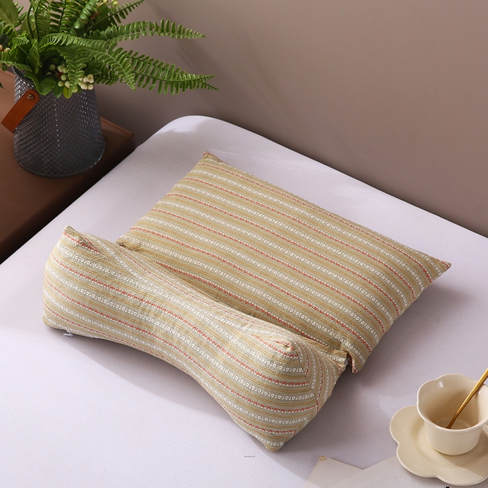 蔻眠 三角牵引组合枕荞麦枕成人护颈枕头枕芯 主图 三角枕35*16 方枕35*20