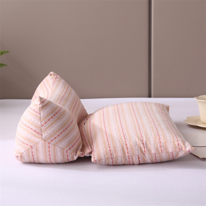 91家纺网 家纺一手货源 找家纺 蔻眠 三角牵引组合枕荞麦枕成人护颈枕头枕芯 三角牵引组合-粉色 三角枕35*16 方枕35*20