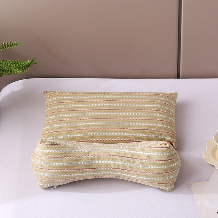 91家纺网 家纺一手货源 找家纺 蔻眠 三角牵引组合枕荞麦枕成人护颈枕头枕芯 三角牵引组合-卡其 三角枕35*16 方枕35*20