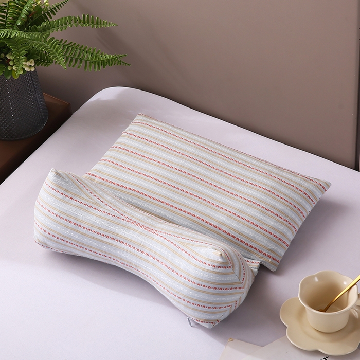 蔻眠 三角牵引组合枕荞麦枕成人护颈枕头枕芯 三角牵引组合-浅蓝 三角枕35*16 方枕35*20