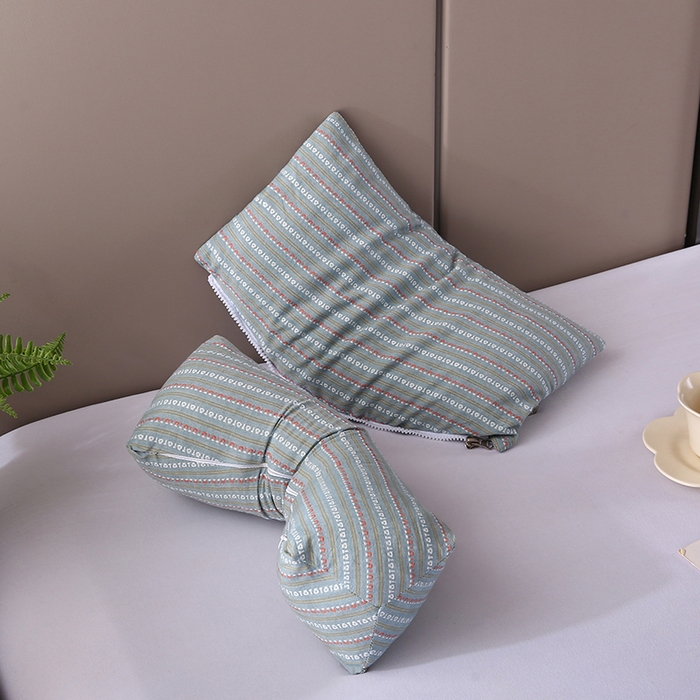 91家纺网 家纺一手货源 找家纺 蔻眠 三角牵引组合枕荞麦枕成人护颈枕头枕芯 三角牵引组合-墨绿 三角枕35*16 方枕35*20